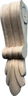 Large Hand Carved Ash Corbel #3 A